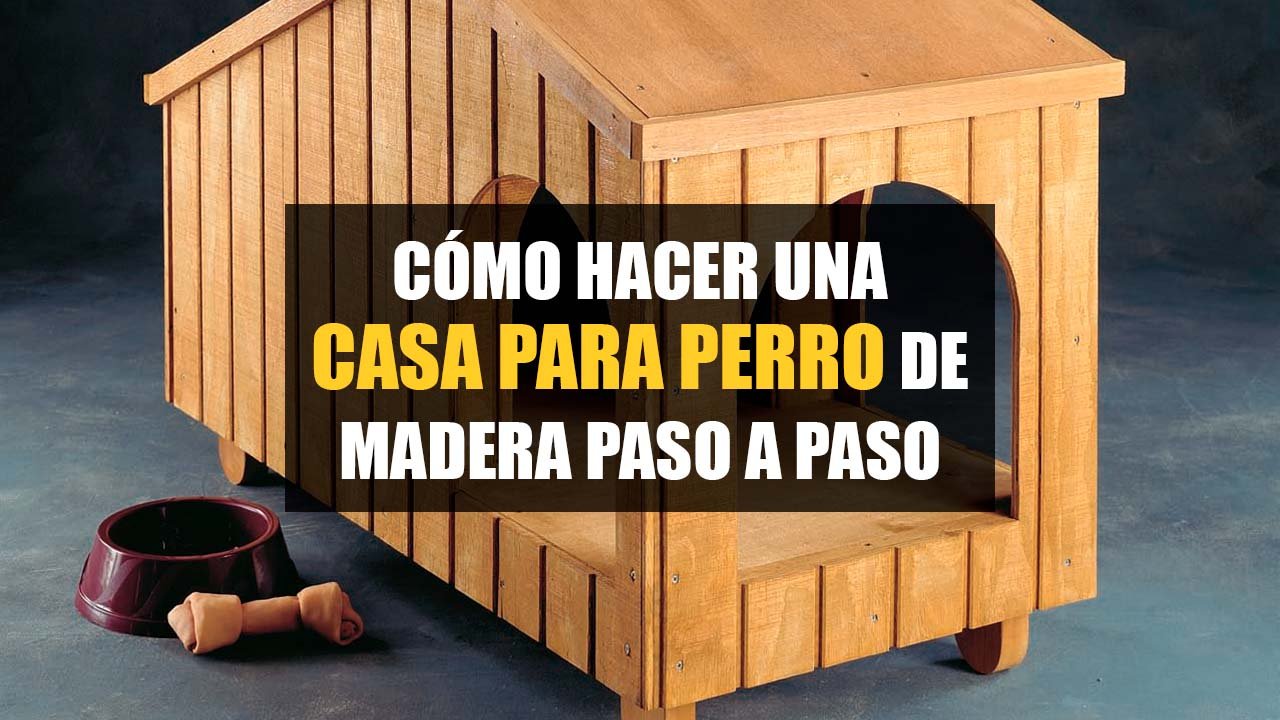 Cómo hacer una casa para perro de madera mediano paso a paso