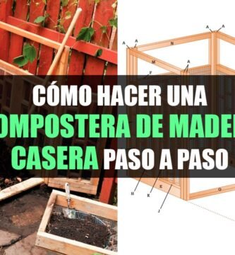 Compostera de madera casera Idilicasa