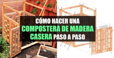 Compostera de madera casera Idilicasa